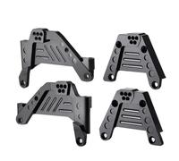 PièCes Voiture Rc Pour Axial Pour SCX10 III AXI03007 AXI03027 1/10 4 Pièces Supports Tours D'amortisseurs Métal Pièces Réparation Mise À Niveau Camp Base Réglables