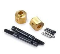 PièCes Voiture Rc Pour Axial Pour SCX10 III Pour AXI03007 Pour Jeep Pour JLU Pour Wrangler Pour Gladiator 1/10 Essieu Portail Arbre D'engrenage Moyeu Roue Adaptateur Étendu Pièces Voiture RC(10mm)