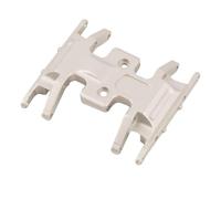 PièCes Voiture Rc Pour Axial Pour SCX24 90081 1/24 Boîte Vitesses Intermédiaire Alliage D'aluminium Transmission À Plaque Châssis Plaque Protection Pièces Mise À Niveau RC(Silver)