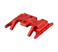 PièCes Voiture Rc Pour Axial Pour SCX24 90081 1/24 Boîte Vitesses Intermédiaire Alliage D'aluminium Transmission À Plaque Châssis Plaque Protection Pièces Mise À Niveau RC(Red)