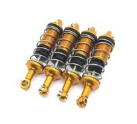 PièCes Voiture Rc Pour Hyper Go 14301 14303 14302 1/14 4 Pièces Amortisseurs Hydrauliques Avant Arrière Métal Voitures RC Pièces Rechange Améliorées(Yellow)