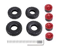 PièCes Voiture Rc Pour MN 1/2 D90 98 99S 78 82 99sV2 1/16 Pour WPL C14 C24 C34 C44 B14 B16 B36 Pour Feiyu Pour JJRC Rc Car Clip Type Pneu Souple Mise Niveau Pièces Métalliques Accessoires(Red)