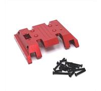 PièCes Voiture Rc Pour MN Pour MN128 MN86 G500 1/12 Pièces Mise À Niveau Métal Boîte À Ondes Moyennes Plaque Inférieure Réparations Voitures RC Accessoires Remplacement(Red)