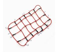 Pièces Voiture RC pour SCX10 90046 pour Tamiya CC01 D90 pour Trax pour TRX4 pour Defender 1/10 pour AJRC RC Crawler Accessoires Voiture Filet À Bagages Élastique Pièces De Décoration(Red)