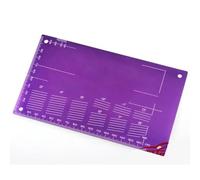 Pièces Voiture RC pour Tamiya pour Mini 4WD Plaque Réglage Aluminium 94823 Outil Plaque D'inspection pour Circuit Shuntage Pièces Modèles Réduits Voitures Course(Purple)