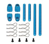 Pièces Voiture RC pour Tamiya pour TT02 1/10 RC Pièces De Modification Mise À Niveau Voiture Accessoires Montage Corps Métallique Colonne Coquille Poste(Blue)