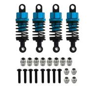Pièces Voiture RC pour Tamiya TT-01 TT-02 1/10 RC Pièces De Mise À Niveau Voiture Accessoires Amortisseurs en Métal Ensemble D'amortisseurs D'huile(Blue)