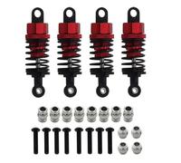 Pièces Voiture RC pour Tamiya TT-01 TT-02 1/10 RC Pièces De Mise À Niveau Voiture Accessoires Amortisseurs en Métal Ensemble D'amortisseurs D'huile(Red)