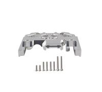 PièCes Voiture Rc Pour Traxxas Pour TRX-4 G500 1/10 Boîte Vitesses Aluminium Base Montage Plaque Protection Châssis Mise À Niveau La Voiture À Chenilles RC Pièces Rechange Réparation(Silver)
