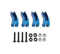 PièCes Voiture Rc Pour Traxxas Pour TRX4 1/10 Avant Arrière Alliage D'aluminium Suspension À Amortisseurs Réglable Amélioration Du Crawler RC Accessoires Réparation(Blue)