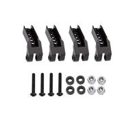 PièCes Voiture Rc Pour Traxxas Pour TRX4 1/10 Avant Arrière Alliage D'aluminium Suspension À Amortisseurs Réglable Amélioration Du Crawler RC Accessoires Réparation(Black)