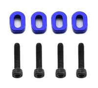 PièCes Voiture Rc Pour Traxxas Pour XRT 8S 7759 1/5 4 Pièces Rondelles Support Moteur Métal Cales Réparations Mise À Niveau Voiture RC Remplacements Modifications Pièces(Blue)