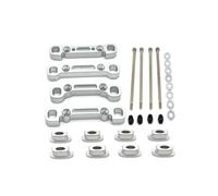 PièCes Voiture Rc Pour WLtoys 104001 104002 104072 1/10 Métal Avant Arrière Bras Oscillant Fixation La Boîte Vitesses Amélioration Voiture RC Pièces Rechange(Silver)