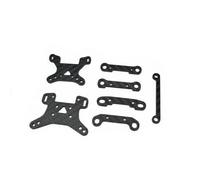 PièCes Voiture Rc Pour Wltoys 124017 144010 144001 Amortisseur Fibre Carbone Bras Support Fixes Réparations Voitures Télécommandées Accessoires Rechange