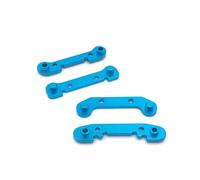 PièCes Voiture Rc Pour WLtoys 144010 144001 144002 124016 124017 124018 124019 1/14 Pare-chocs Avant Arrière Métal Supports Bras Oscillant Amélioration Voiture RC Pièces Détachées(Blue)