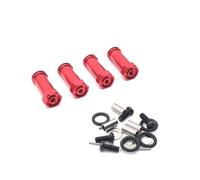 PièCes Voiture Rc Pour Wltoys A959 A949 A969 A979 K929 12428 184011 1/18 Roue Hexagonale Métal 12 Mm Adaptateur D'extension Élargissement D'entretoise Pièce Mise À Niveau RC(Red)