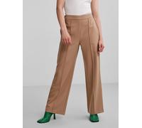 Pieces Women's High Waist Wide Straight Leg Trouser Vison argenté 10 (S) Female