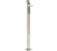 Pied 120 cm pour Porte menus LED (sans le socle) acier inoxydable. Pour presentoir MCS 6A4 LSS et MCS 4A4 LSS Securit G