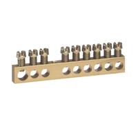 Legrand Bornier de répartition nu à visser 004803, 1 connexion, 6–25 mm², 73 mm, Or