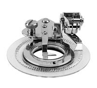 Pied à Broder pour Machine à Coudre à la Maison,Pied-de-biche pour Point de Fleur, presseur à Motif de Disque Circulaire gagne Le Point de Fleur, pour la Plupart des Machines à Coudre à Tige Basse (2