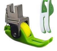 Pied À Coudre À Rouleau - Presseur De Marche À Aiguille Unique, Conception De Roue Réglable, Contrôle Précis des Points, Guide De Tissu De Précision | Accessoire De Machine À Coudre Fiable pour Point