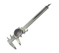 Pied à coulisse à cadran en acier inoxydable, jauge à cadran en plastique, outils de mesure d'épaisseur, 150mm 0.02mm/0.001" Mesures Précision(6inch black color)