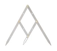 Pied à coulisse à ratio doré for sourcils en acier inoxydable, règle à sourcils for tatouage, mini pied à coulisse à double échelle for aider à mesurer la distance du sourcil pendant le tatouage/284