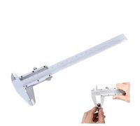 Pied à coulisse analogique 150 mm en acier au carbone trempé, outil de mesure pré-calibré, résolution de 0,02 mm, précision réelle ±0,03 / ±0,04 mm, pour industrie, bricolage et maison
