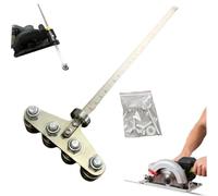 Pied à coulisse de positionnement pour des mesures précises et une coupe facile du bois, outil de mesure en acier inoxydable pour scies circulaires, guide d'étrier de précision réglable pour la