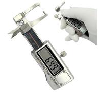 Pied à coulisse diamant ultra-précis 0-25 mm 0,01 mm, jauge numérique carrée multifonction, outils de mesure d'épaisseur de diamant et de pierres précieuses, mini pied à coulisse de poche