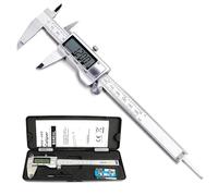 Pied à coulisse électronique numérique Rosimo en acier inoxydable 150 mm Outils de mesure avec écran LCD extra-large Conversion pouces/métrique