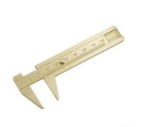 Pied à coulisse en laiton de 0 à 80 mm pour mini pied à coulisse pour mesure de précision, jauge coulissante non magnétique pour bijoutiers et articles délicats (échelle unique)