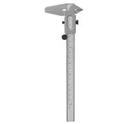 Pied à coulisse en métal de haute précision en acier inoxydable réglage fin manuel outils de calibre de mesure règle de micromètre(6inch)