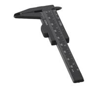 Pied à coulisse en plastique - 0 à 80 mm - Pour mesures extérieures/internes/profondeurs/marches - Jauge légère et antirouille (rouge)