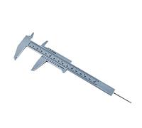 Pied à coulisse en plastique 150 mm Outil de mesure Portable Vernier Caliper Jauge Micromètre Règle Sourcil pour la maison École TH4