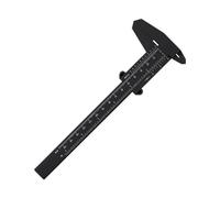 Pied à coulisse en plastique à affichage numérique, Mini pied à coulisse for jeu de texte, règle de Vernier for étudiant 0 à 150mm, outil de mesure 1 pièce(Black)