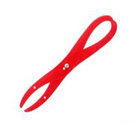 Pied à coulisse en plastique pour sculpture d'argile et mesure de poterie, règle à jambe courbée de 30,5 cm avec mesure précise, matériau ABS rouge, pour une utilisation facile pour les courbes