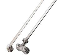 Pied à Coulisse for Des Mesures Précises Et Une Découpe Du Bois Facile, Guide De Coupe Précision En Acier Inoxydable Scies Circulaires, Rail Guidage Réglable 50 Cm, Outil Mesure(#A+#B)