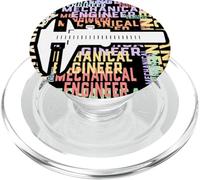 Pied à Coulisse ingénieur mécanique Word Art Design PopSockets PopGrip pour MagSafe