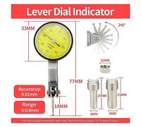 Pied à Coulisse NuméRique 0.8mm levier cadran indicateur mètre heure Type indicateur micromètre cadran jauge horloge indicateur précision comparateur outils de mesure(0.8mm Dial Indicator)
