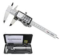 Pied à Coulisse Numérique 150 mm Vodlbov, Acier Inoxydable, Electronique Caliper Vernier, Ajustage de Précision, Mesure de Diamètre, Calibre Profondeur, Deux Unités mm/pouce, Grand Ecran LCD, Boîte