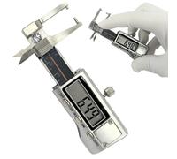 Pied à coulisse numérique multifonction de précision 0-25 mm 0,01 mm for diamants et pierres précieuses, outil de mesure d'épaisseur for diamants et pierres précieuses, mini pied à coulisse de poche