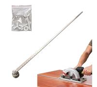 Pied à coulisse pour des mesures précises et une coupe du bois facile, guide de coupe de précision en acier inoxydable pour scies circulaires, rail de guidage réglable de 60 cm pour le travail du bois