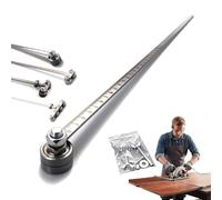 Pied à coulisse pour des mesures précises et une découpe du bois facile, guide de coupe de précision réglable en acier inoxydable de 60 cm pour scies circulaires (A)