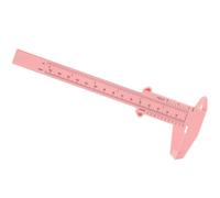 Pied à Coulisse pour Sourcils Rose 150mm en Plastique, Lecture Instantanée | Double Échelle Coulissante, Affichage Net, Mors Intérieurs et Extérieurs, pour Bijoux, Tatouages et Usage Maison