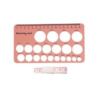 Pied à coulisse réutilisable en silicone pour tire-lait avec règle à double échelle et outil de calibrage de mamelon avec ruban souple
