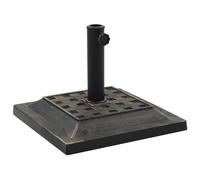 Pied Base Socle Carré De Parasol Résine Diamètre De 38 Et 48 Mm 12 Kg Bronze Helloshop26 2202087 Multicolore