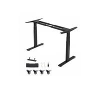 Pied Bureau Assis Debout Double Moteur Cadre Bureau Assis Debout Électrique Réglable en Hauteur 60-125 cm pour Poste de travail