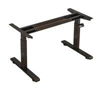 Pied Bureau Assis Debout Electrique Réglable 2 Moteurs Silencieux Même Fréquence Levage Métal Standing Desk Frame avec Écran LCD Serrure Enfant Rappel de Sédentarité(Black,140x55x72cm)
