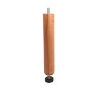 Pied central réglable en bois pour sommier à lattes double (hauteur 40)
